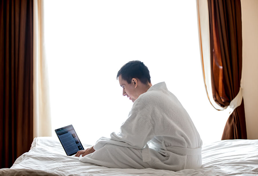 Fluffy and soft bathrobe